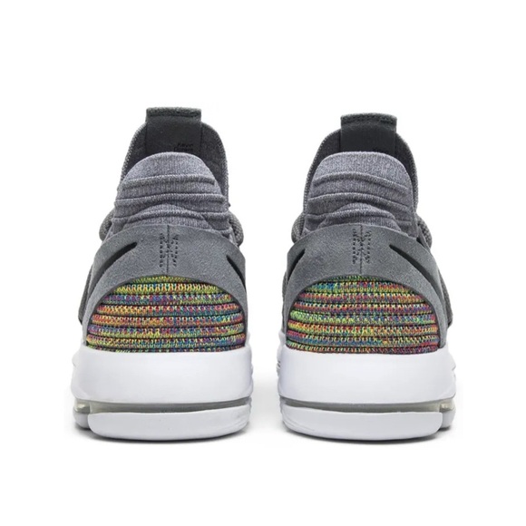 Nike Zoom KD 10 Multi Color Sneakers Flyknit Gray 897815-900 Basketball Size 13 - Picture 3 of 15